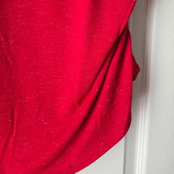 NWT I.N.C. International Concepts Women's Ruched-Side Embelished  Shimmery Tee - Picture 10 of 14